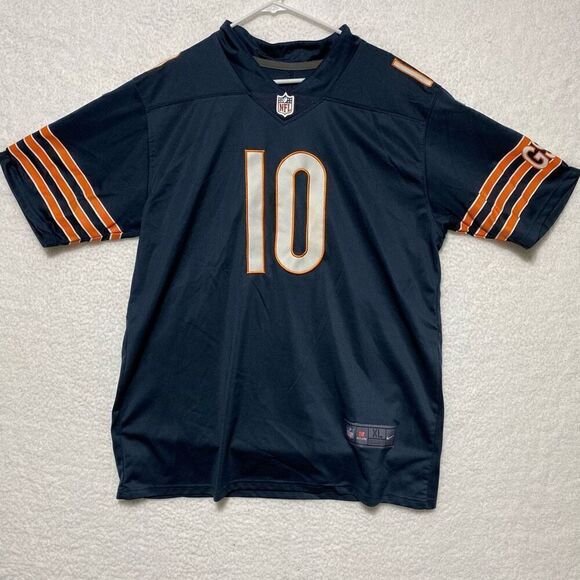 Nike Men's NFL Football On Field Chicago Bears Mitch Trubisky Jersey Blue XL - Picture 1 of 7